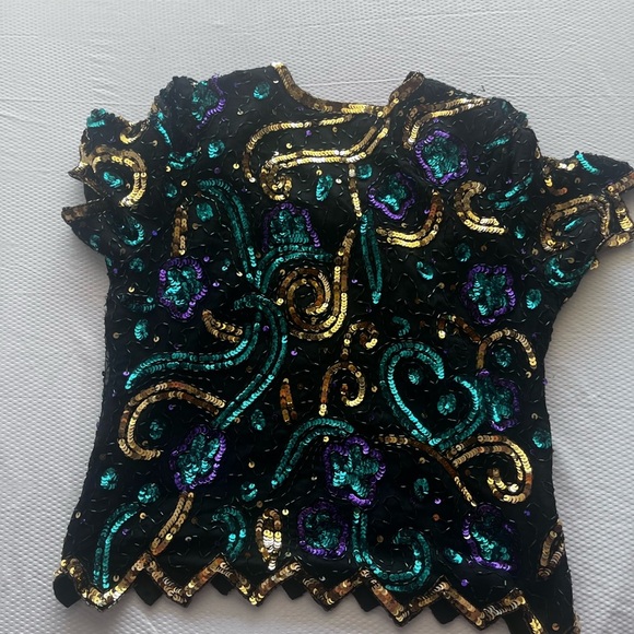 Vibrant Sequin Women's Blouse - Picture 4 of 7